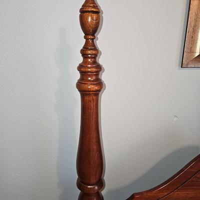 Queen size vintage wooden bed frame