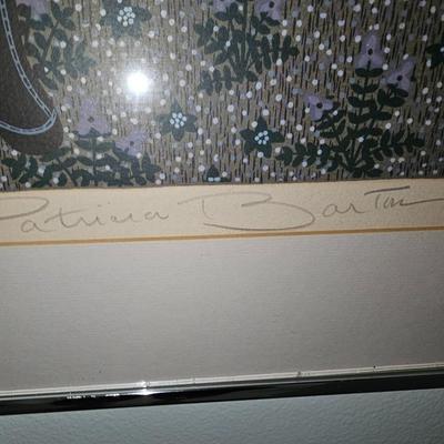 Patricia Barton signed litho