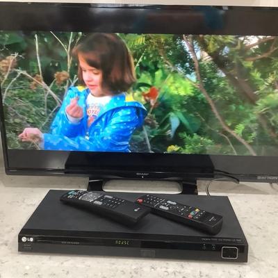 Sharp TV with remote, DVD player remote might work