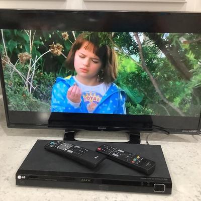 Sharp TV with remote, DVD player remote might work