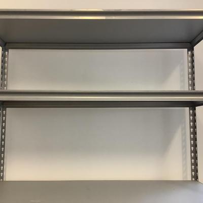 Metal shelves 84â€H 48â€W 18â€depth