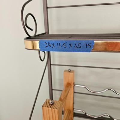 Metal Bakers Rack, punch bowl, griddle and more