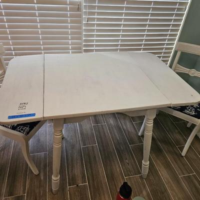Antique Kitchen table and two chairs