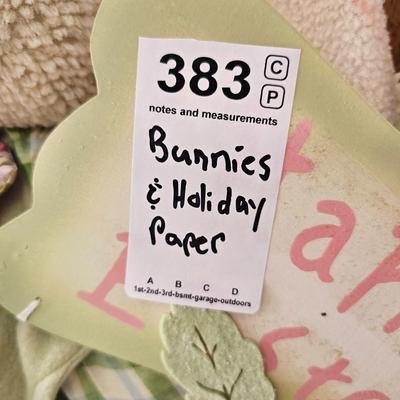 Funny Bunnies and Holiday wrapping paper