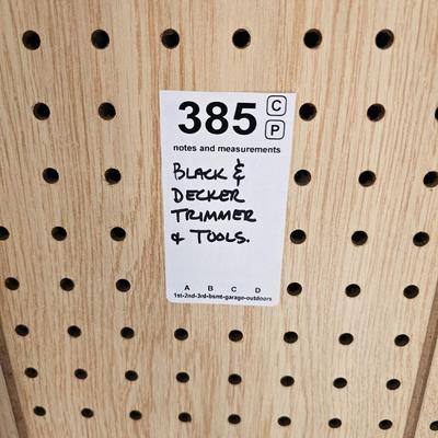 Black & Decker Trimmer and Tools