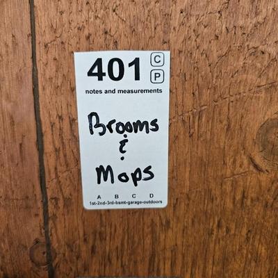 Brooms and mops