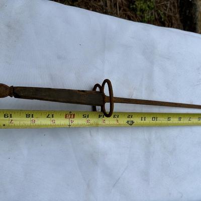 Antique Sword w/ Wood Handle