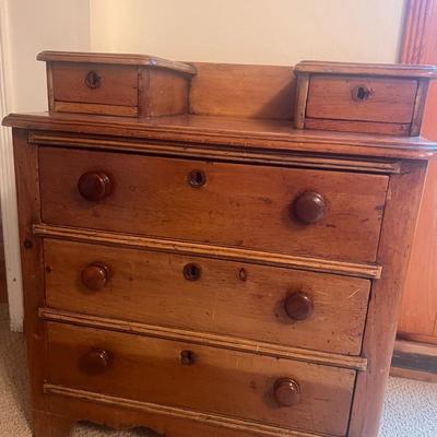 Antique Pine Child’s Small Chest of Drawers