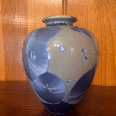 Vintage Louise Reding Crystalline Porcelain Vase