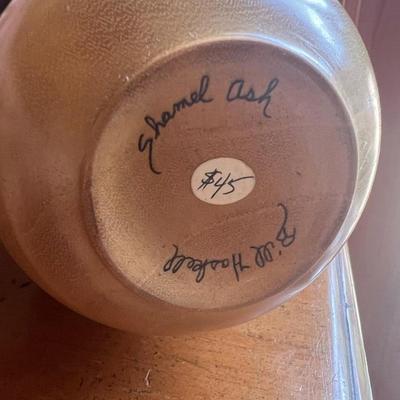 Bill Haskell Vintage Wood Turned and Carved Shamel Ash Vase