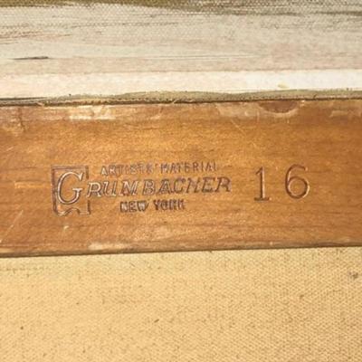 Vintage Alma R. Caldwell Oil on Canvas Still Painting Frame Size 19â€ x 23.5â€ Preowned from an Estate.