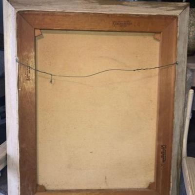 Vintage Alma R. Caldwell Oil on Canvas Still Painting Frame Size 19â€ x 23.5â€ Preowned from an Estate.