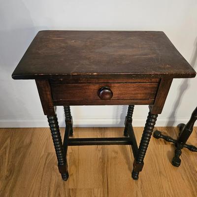 Solid Wood Side Table and Coat Tree (UD-DW)