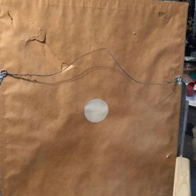 Elizabeth Ward Brown NJ Artist Still Floral Oil on Canvas Frame Size 21.5â€x 26â€ Preowned from an Estate.