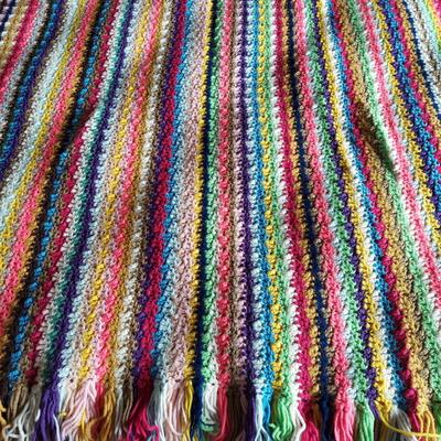 Three Afghan Style Crochet Blankets (PC-BBL)