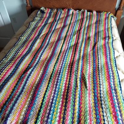 Three Afghan Style Crochet Blankets (PC-BBL)