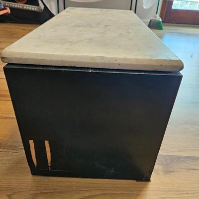 Wooden Coffee Table with a Marble Top (UD-DW)