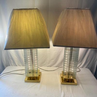 Two Brass Lamps w/ Unique Features (D-MG)