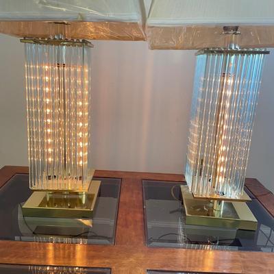 Two Brass Lamps w/ Unique Features (D-MG)
