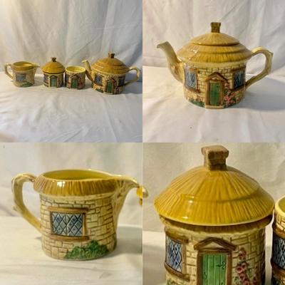 Sylva C Thatched Cottage Tea Set (D-MG)