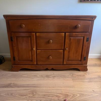 Wooden Three Dovetailed Drawer Cabinet (D-MG)