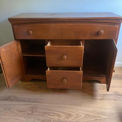 Wooden Three Dovetailed Drawer Cabinet (D-MG)