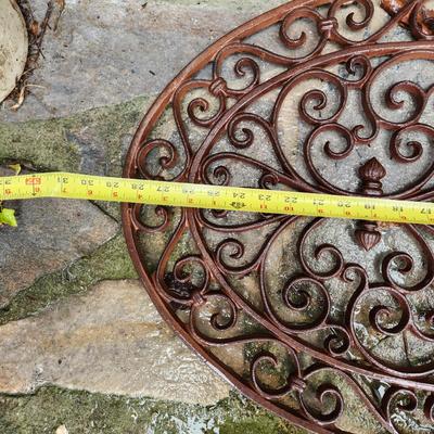 Heavy Metal oval scroll door mat
