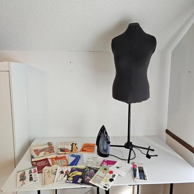 Sewing Books, Dress Form, Iron & More (UC-JS)