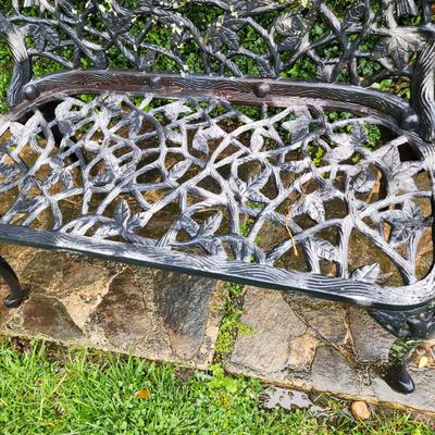 Vintage Metal patio garden bench