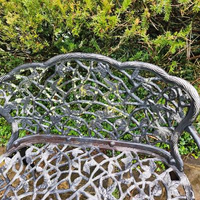 Vintage Metal patio garden bench