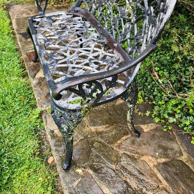 Vintage Metal patio garden bench