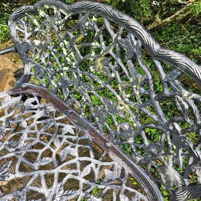 Vintage Metal patio garden bench