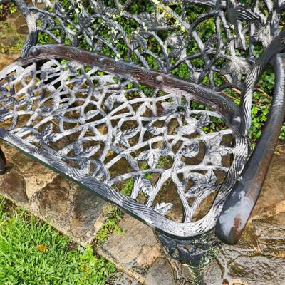Vintage Metal patio garden bench