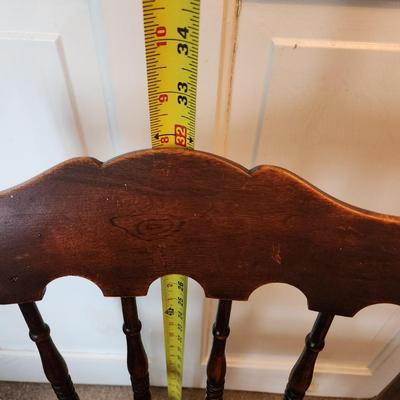 PAIR Antique Needlepoint Seat Chairs