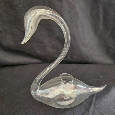 Crystal & Glass Swan Figurines (LR-DW)
