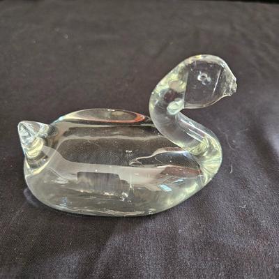 Crystal & Glass Swan Figurines (LR-DW)