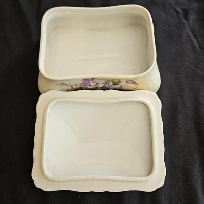 Assorted Floral China Pieces by Staffordshire, Crownford, & Princess House (LR-DW)