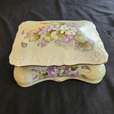Assorted Floral China Pieces by Staffordshire, Crownford, & Princess House (LR-DW)
