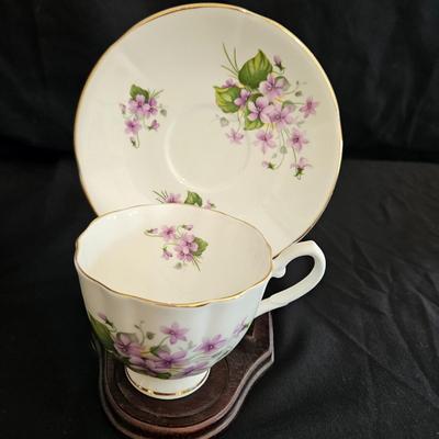 Assorted Floral China Pieces by Staffordshire, Crownford, & Princess House (LR-DW)
