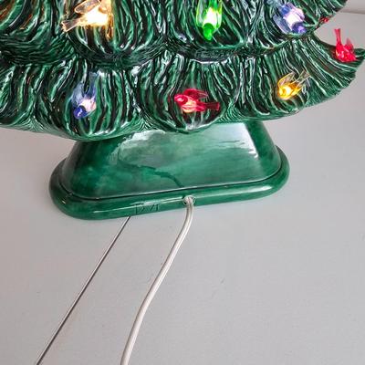 Oblong Ceramic Mantel Christmas Tree (UC-JS)