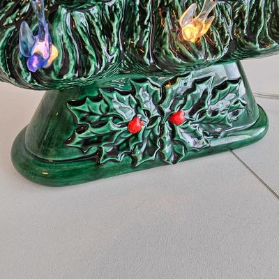 Oblong Ceramic Mantel Christmas Tree (UC-JS)
