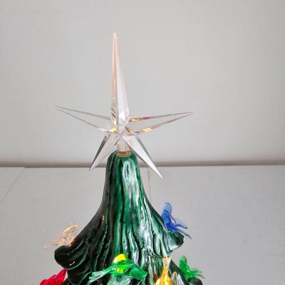 Oblong Ceramic Mantel Christmas Tree (UC-JS)