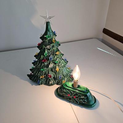 Oblong Ceramic Mantel Christmas Tree (UC-JS)