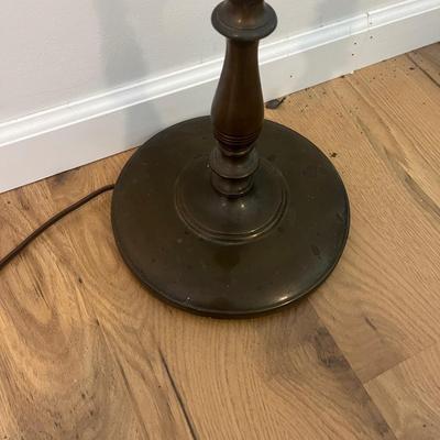 Brass & Glass Floor Lamp (D-MG)