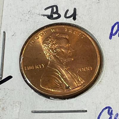 2000-P Type-1 & Type-2 Wide & Close AM's in Uncirculated Condition as Pictured.