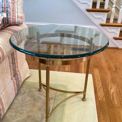 Glass top table