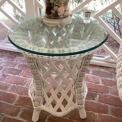 Wicker Accent Table