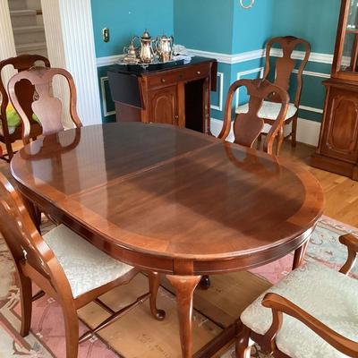 Dining table and chairs