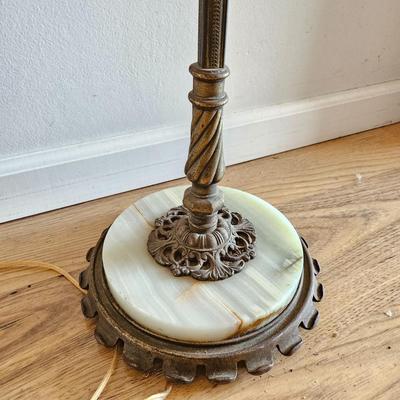 Rembrandt Vintage Iron and Marble Floor Lamp (LR-DW)