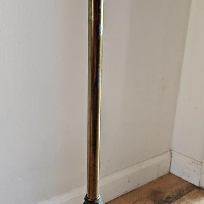 Brass Floor Lamp with Glass Shades (LR-DW)